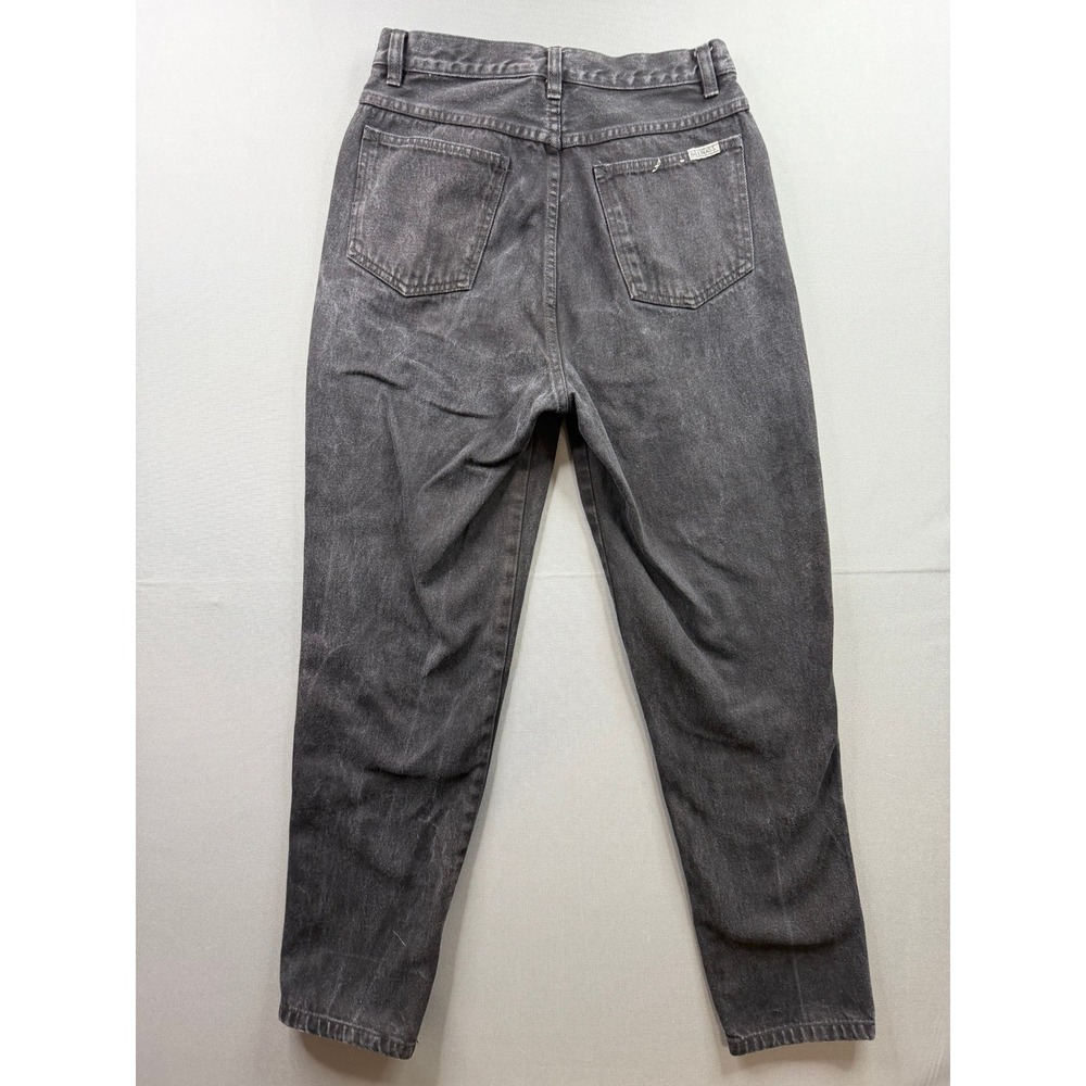 Bill Blass Jeans Womens‎ Faded Black High Waisted Tapered Mom Denim 29x27